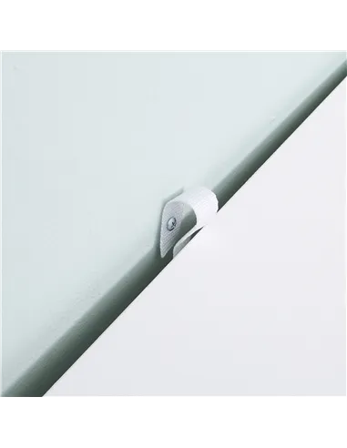 HOMCOM Modern Bedside Table with 2 Drawers and Metal Frame, Sofa Side Table for Bedroom Living Room, White and Oak