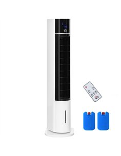 HOMCOM Portable Air Cooler, 3L Tank Evaporative Ice Cooling Tower Fan with 3 Modes, 3 Speeds, Remote, Timer, 60° Oscillating, Po