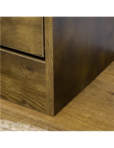 HOMCOM Shoe Cabinet with 2 Flip Doors, Slim 2-Drawer Shoe Cupboard with Adjustable Divider and Open Compartment for 12 Pairs of 