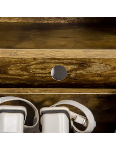 HOMCOM Shoe Cabinet with 2 Flip Doors, Slim 2-Drawer Shoe Cupboard with Adjustable Divider and Open Compartment for 12 Pairs of 