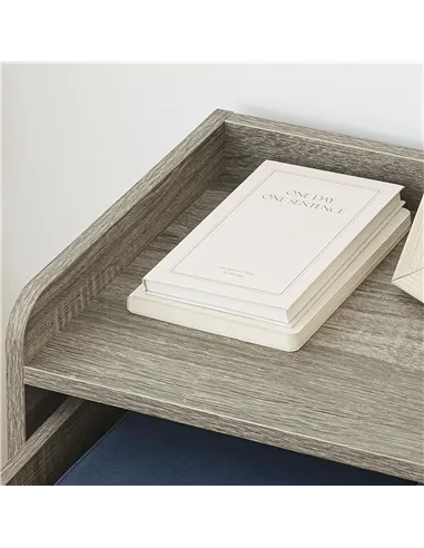 HOMCOM Floating Nightstand Set of 2 Wall Mounted Bedside Table with Storage Drawer for Bedroom, Grey