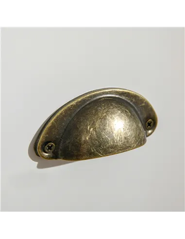 HOMCOM Bedside Table Set of 2 Chest of 3 Drawers Shabby Chic Nightstands with Metal Handle Sofa Side Table for Living Room, Bedr