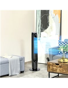 HOMCOM Ice Cooling Tower Fan, Water Conditioner Evaporative Air Cooler Unit with 4 Modes, 3 Speed, Remote Control, Timer, Oscill 2