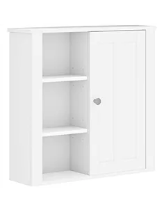 HOMCOM Clean and Simple Bathroom Storage Cabinet - White