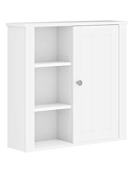 HOMCOM Clean and Simple Bathroom Storage Cabinet - White