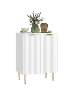 HOMCOM Adjustable Shelf Sideboard - White
