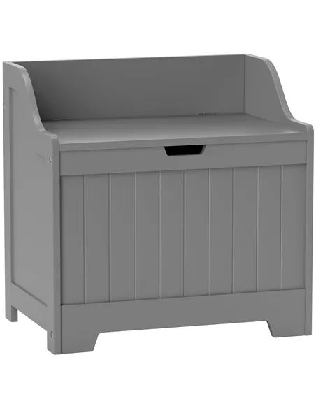 HOMCOM 61L Home Storage Chest - Grey