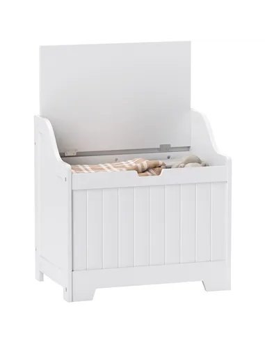 HOMCOM 61L Home Storage Chest - White