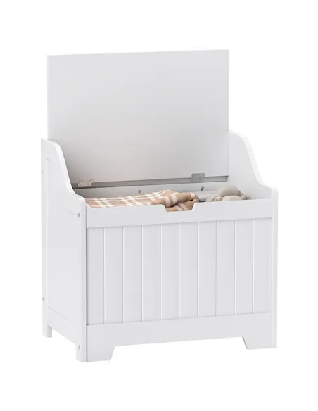 HOMCOM 61L Home Storage Chest - White