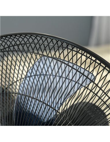 HOMCOM 18" Pedestal Fan with Water Mist Spray, Humidifying Misting Fan, Standing Fan with 3 Speeds, 2.8L Water Tank, Timer and R