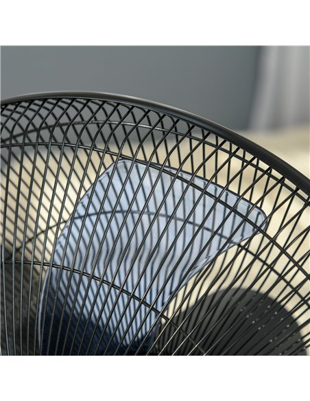 HOMCOM 18" Pedestal Fan with Water Mist Spray, Humidifying Misting Fan, Standing Fan with 3 Speeds, 2.8L Water Tank, Timer and R