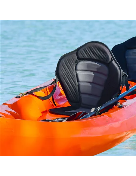 HOMCOM Deluxe Kayak Seat Sit On Top Padded Backrest Canoe Rafting Sports High Back Detachable