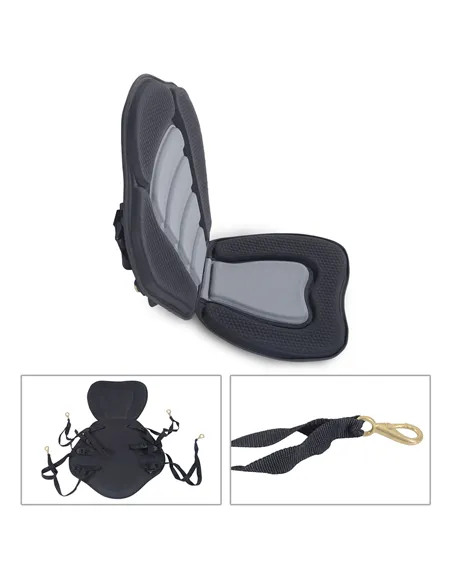 HOMCOM Deluxe Kayak Seat Sit On Top Padded Backrest Canoe Rafting Sports High Back Detachable