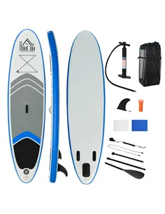 HOMCOM Stand Up Paddle Board SUP Accessory Carry Bag Adj Paddle Pump Leash Inflatable Paddle Board