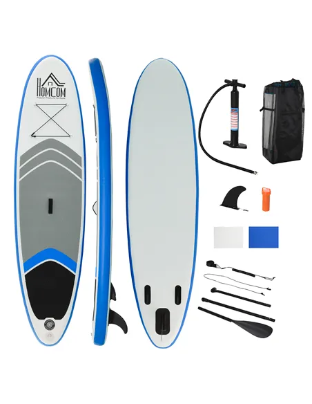 HOMCOM Stand Up Paddle Board SUP Accessory Carry Bag Adj Paddle Pump Leash Inflatable Paddle Board