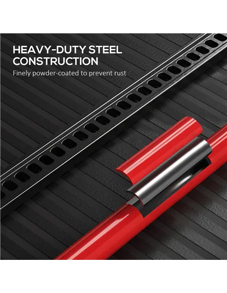HOMCOM 3 Tonne Farm Jack, 48" High Lift Jack for 4x4 Tractors Trucks Agricultural Lifting, Red