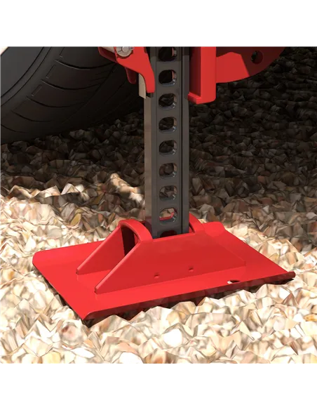 HOMCOM 3 Tonne Farm Jack, 48" High Lift Jack for 4x4 Tractors Trucks Agricultural Lifting, Red