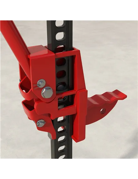 HOMCOM 3 Tonne Farm Jack, 48" High Lift Jack for 4x4 Tractors Trucks Agricultural Lifting, Red