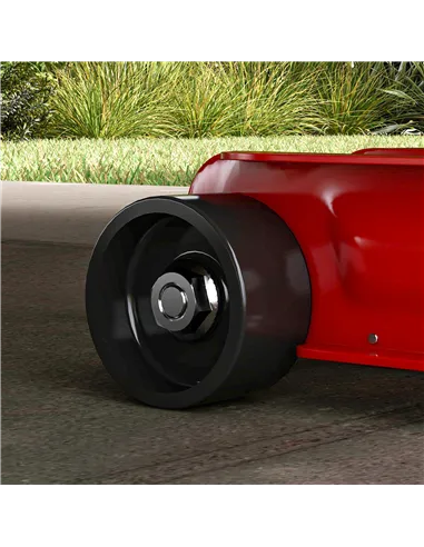 HOMCOM Low Profile Jack, Hydraulic Racing Floor Jack, 8-38cm Lifting Range, 2.5 Ton Capacity, Red