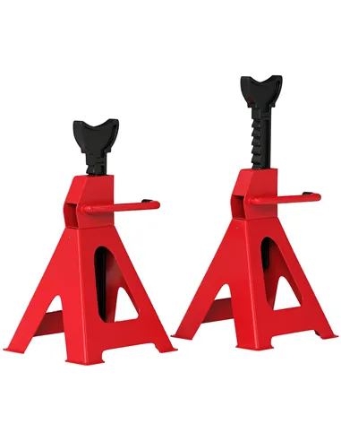 HOMCOM Axle Stands 2 Ton Car Jack Stands Pack of 2, 28-42.5 cm Height Adjustable Support Jack Stand, Heavy Duty Car Lift Tool fo