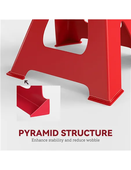 HOMCOM Axle Stands 2 Ton Car Jack Stands Pack of 2, 28-42.5 cm Height Adjustable Support Jack Stand, Heavy Duty Car Lift Tool fo