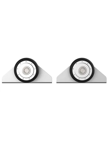 HOMCOM 6FT Modern Sliding Barn Door Closet Hardware Track Kit Track System Unit for Single Wooden Door