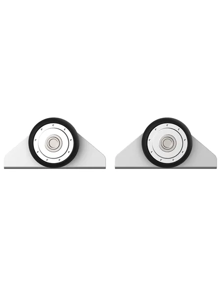 HOMCOM 6FT Modern Sliding Barn Door Closet Hardware Track Kit Track System Unit for Single Wooden Door