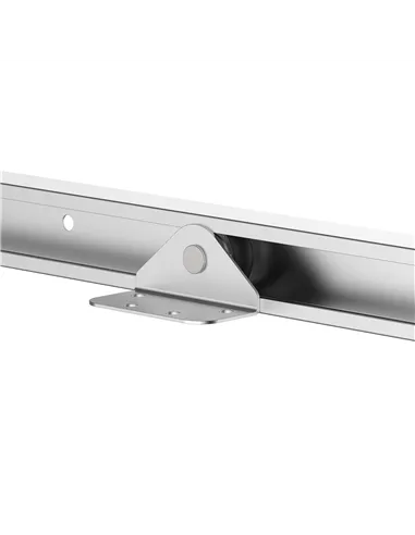 HOMCOM 6FT Modern Sliding Barn Door Closet Hardware Track Kit Track System Unit for Single Wooden Door