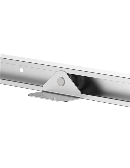 HOMCOM 6FT Modern Sliding Barn Door Closet Hardware Track Kit Track System Unit for Single Wooden Door