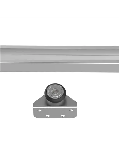 HOMCOM 6FT Modern Sliding Barn Door Closet Hardware Track Kit Track System Unit for Single Wooden Door