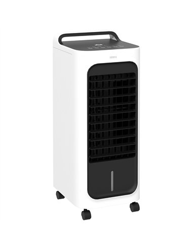 HOMCOM Three-Cool Air Conditioner, with Ice Pack and Remote - White