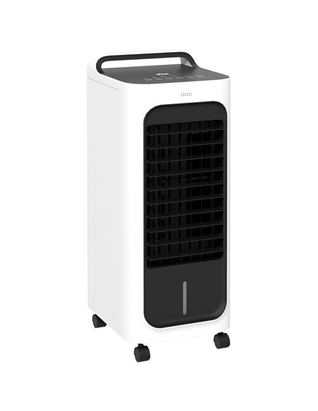 HOMCOM Three-Cool Air Conditioner, with Ice Pack and Remote - White