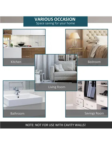 HOMCOM 6.6FT Carbon Steel Sliding Door Kits Barn Hardware Closet Set Antique Style Track System For Single Wooden Door