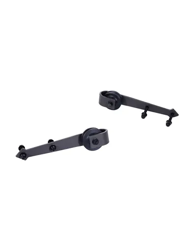 HOMCOM 6.6FT Carbon Steel Sliding Door Kits Barn Hardware Closet Set Antique Style Track System For Single Wooden Door