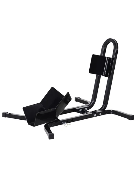 HOMCOM Metal Motorcycle Motorbike Wheel Chock Locking Stand System 17”,19”,21”/43,48,51 Cm Front Wheels Steel Adjustable Fixing 