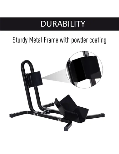 HOMCOM Metal Motorcycle Motorbike Wheel Chock Locking Stand System 17”,19”,21”/43,48,51 Cm Front Wheels Steel Adjustable Fixing 