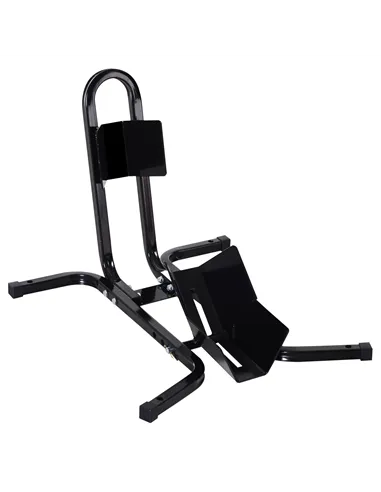 HOMCOM Metal Motorcycle Motorbike Wheel Chock Locking Stand System 17”,19”,21”/43,48,51 Cm Front Wheels Steel Adjustable Fixing 