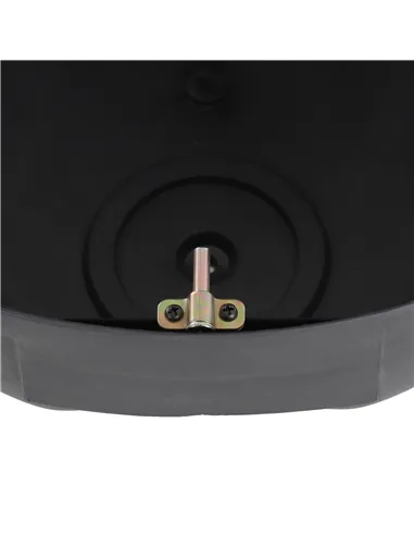 HOMCOM 24L Motorcycle Trunk Hard Tail Bike Top Box Rack Mount Luggage Helmet Storage Carrier Case Universal Scooter w/Keys & Pla