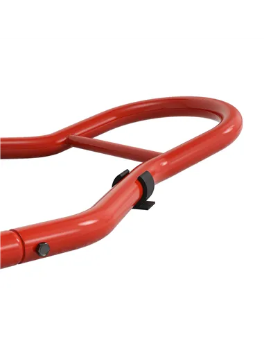 HOMCOM Front Motorcycle Paddock Stand Motorbike Stand with Anti-Slip Mat, U-Shaped and L-Shaped Adapters, 200 kg Capacity, for 1