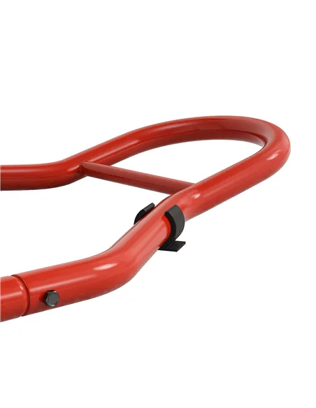 HOMCOM Front Motorcycle Paddock Stand Motorbike Stand with Anti-Slip Mat, U-Shaped and L-Shaped Adapters, 200 kg Capacity, for 1