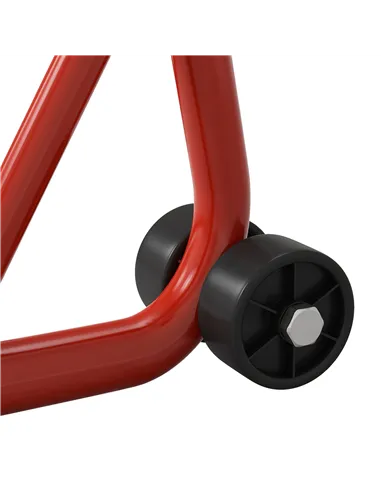 HOMCOM Front Motorcycle Paddock Stand Motorbike Stand with Anti-Slip Mat, U-Shaped and L-Shaped Adapters, 200 kg Capacity, for 1