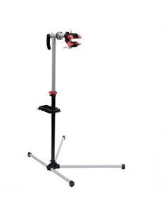 HOMCOM Bike Repair Stand Workstation, Bicycle Maintenance Workstand, Height Adjustable, with Tool Tray & 360° Rotating Adjustabl