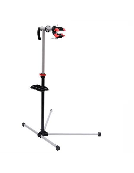 HOMCOM Bike Repair Stand Workstation, Bicycle Maintenance Workstand, Height Adjustable, with Tool Tray & 360° Rotating Adjustabl