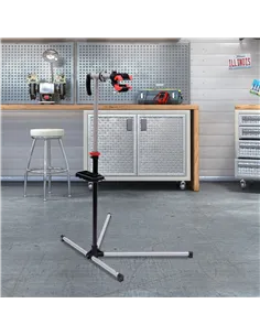 HOMCOM Bike Repair Stand Workstation, Bicycle Maintenance Workstand, Height Adjustable, with Tool Tray & 360° Rotating Adjustabl 2