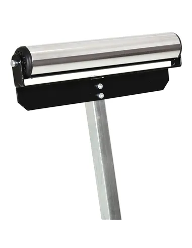 HOMCOM Folding Roller Stand, Material Support Pedestal with Ball Bearing Roller Height Adjustable Portable, Metal Construction, 