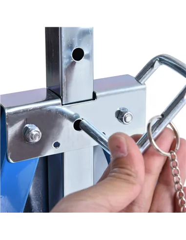 HOMCOM Set of 2 Adjustable Telescopic Builders Trestle, DIY Steel Work Bench Carpenter, Folding Saw Horse Tools Blue