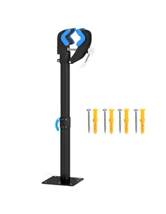 HOMCOM Bike Repair Stand, with Adjustable Clamp, Black