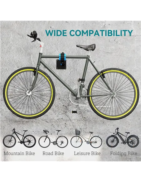 HOMCOM Bike Repair Stand, with Adjustable Clamp, Black
