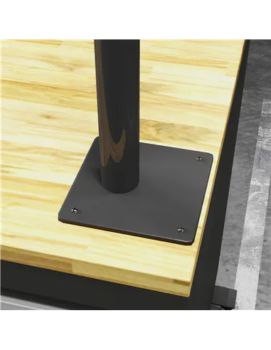 HOMCOM Bike Repair Stand, with Adjustable Clamp, Black