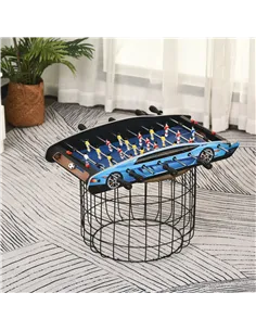 HOMCOM 29 Inch Mini Tabletop Football Foosball Gaming Table  Play Fun Game Toy 74.5L x 36.1W x 12H CM 2